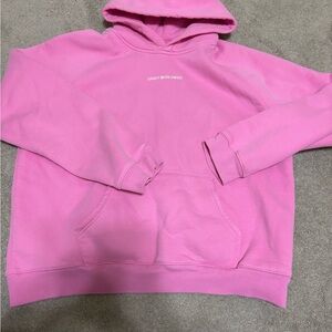 Dandy Worldwide Vibrant Pink Hoodie with Front Pocket